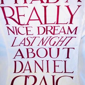 Emma Bridgewater Tea Towel 2012 Cotton Made in UK Daniel Craig James Bond NWT